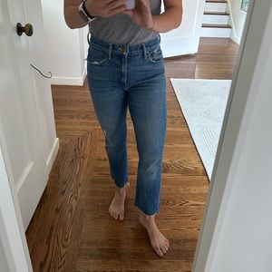 Mother size 25 Insider Crop Step Fray